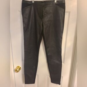 Hugo Boss Ladies Black Lamb Leather Pants
